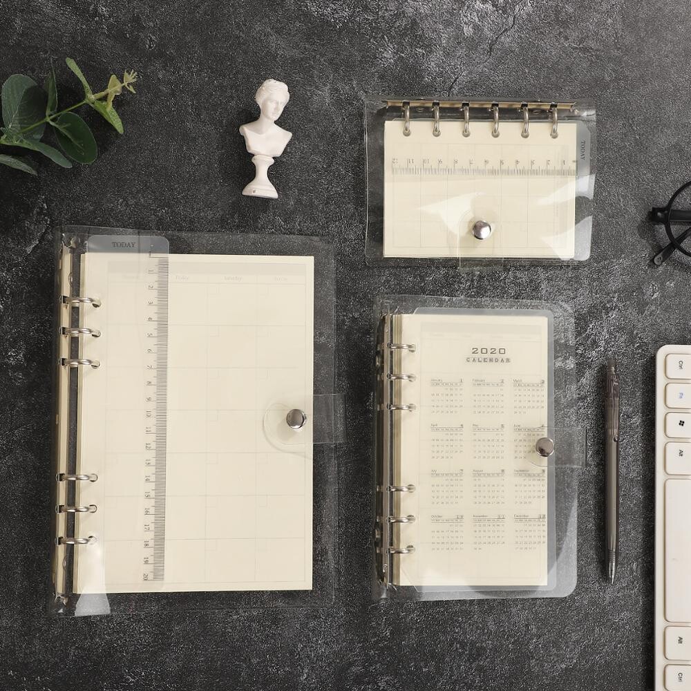 Pack y Repuestos Cuadernos Transparentes de 6 Anillos