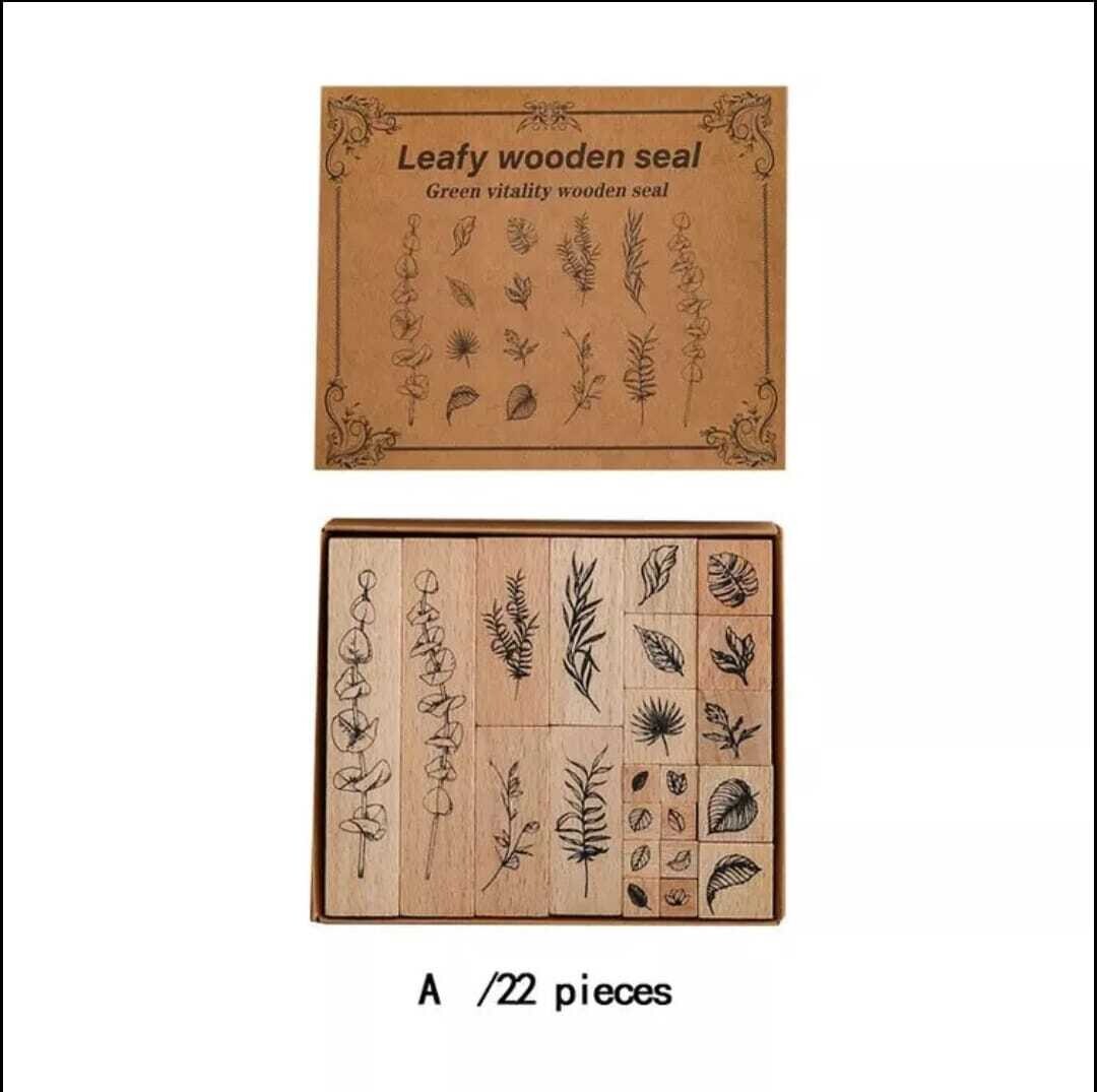 Sellos de madera / Naturaleza, Diseño: 1