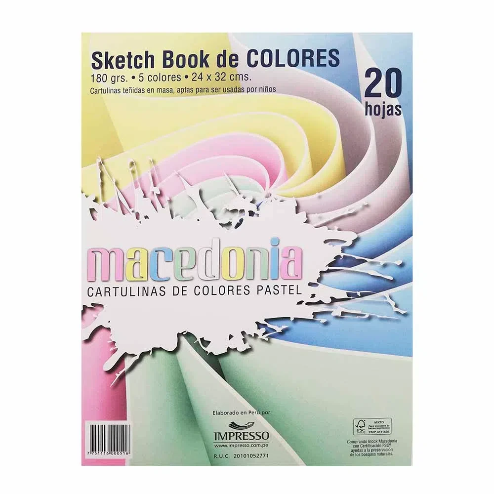 Sketch Book Color Pastel Macedonia 20h
