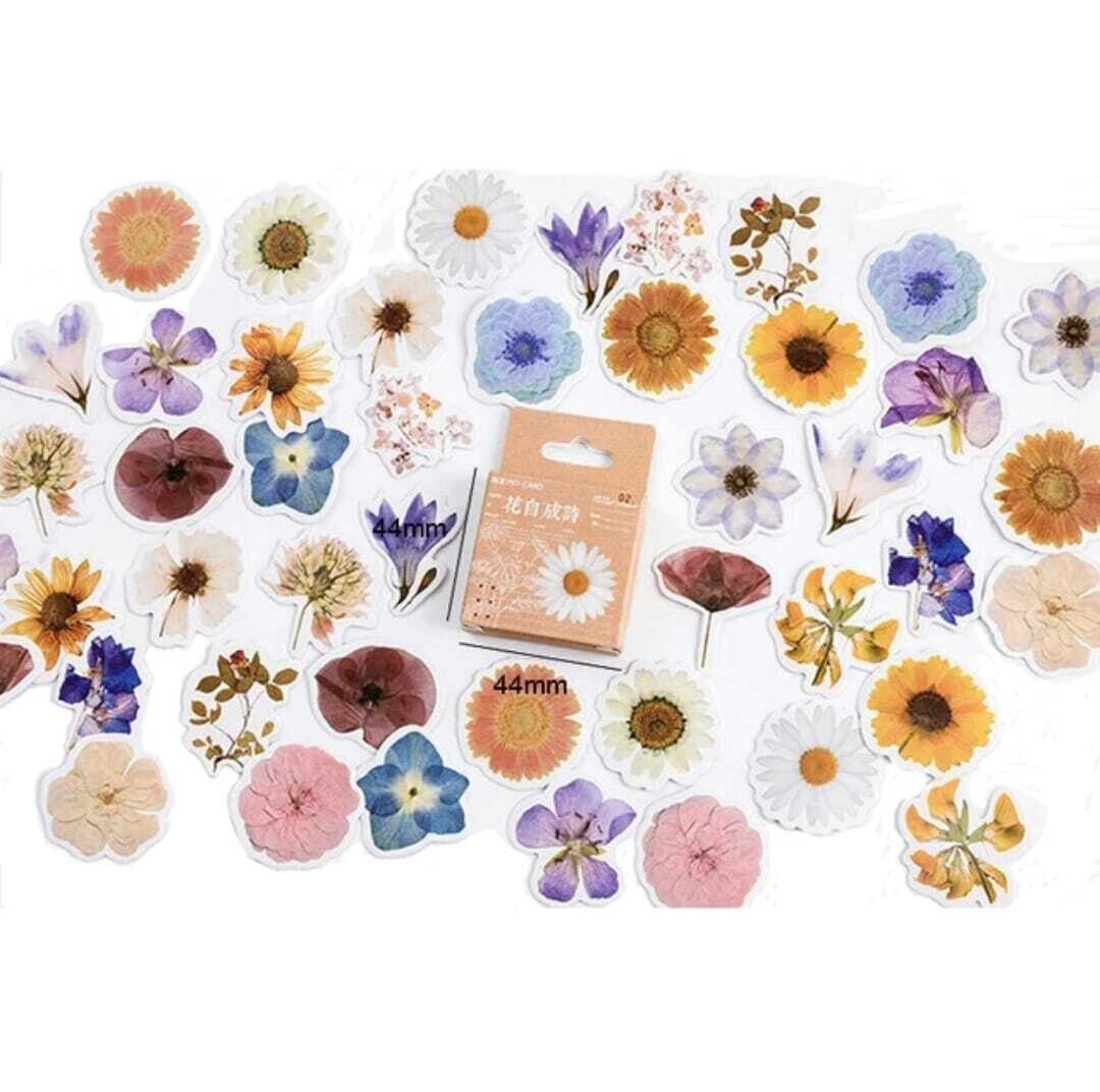 Sticker box White Flower