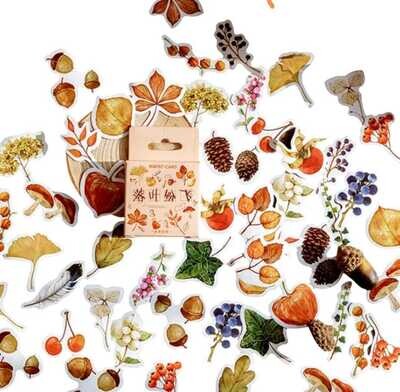 Sticker box Autumm Leaves