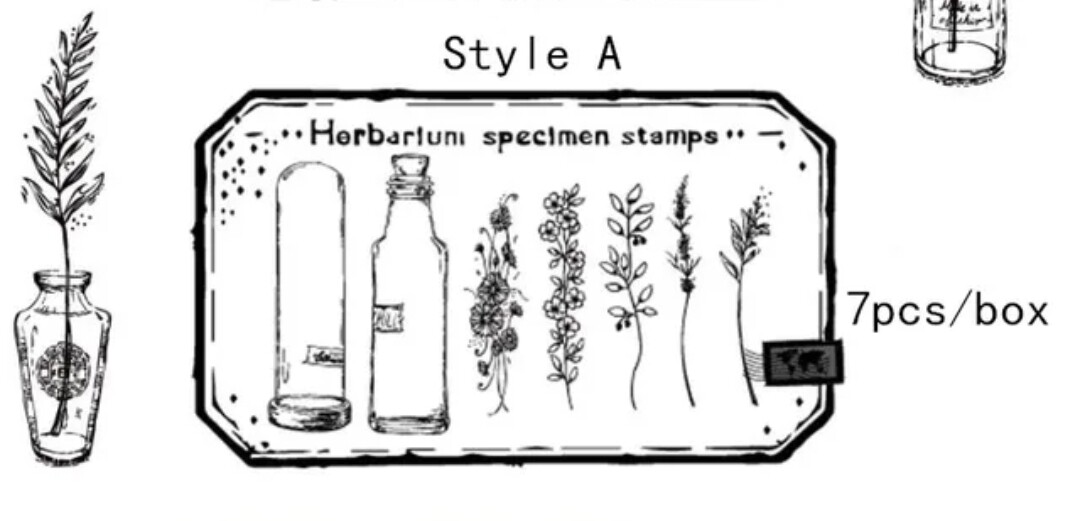 Stamps Retro Vase, Diseño: A