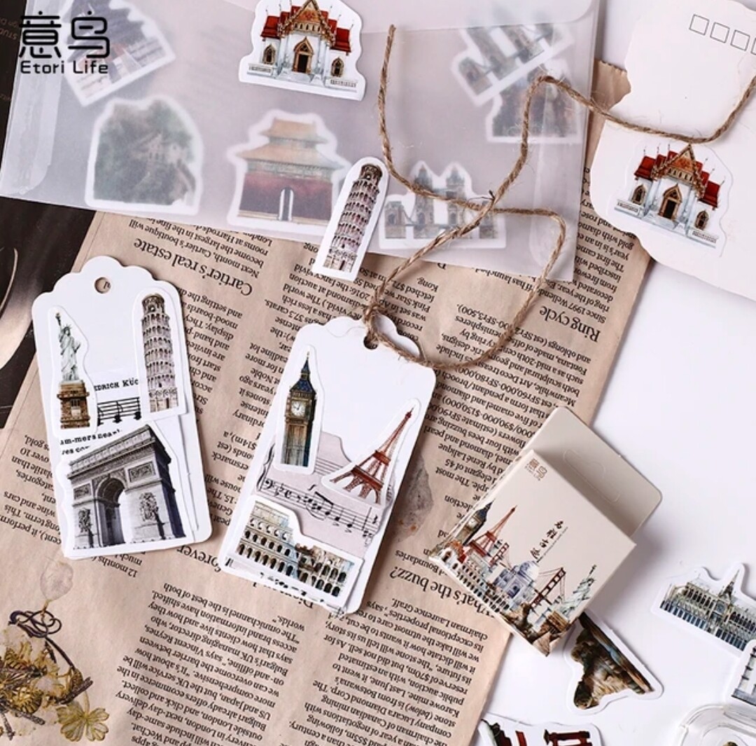 Sticker box Famous Cities