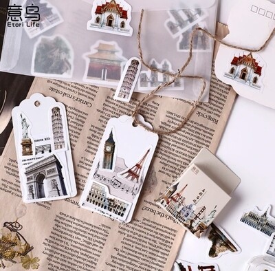 Sticker box Famous Cities