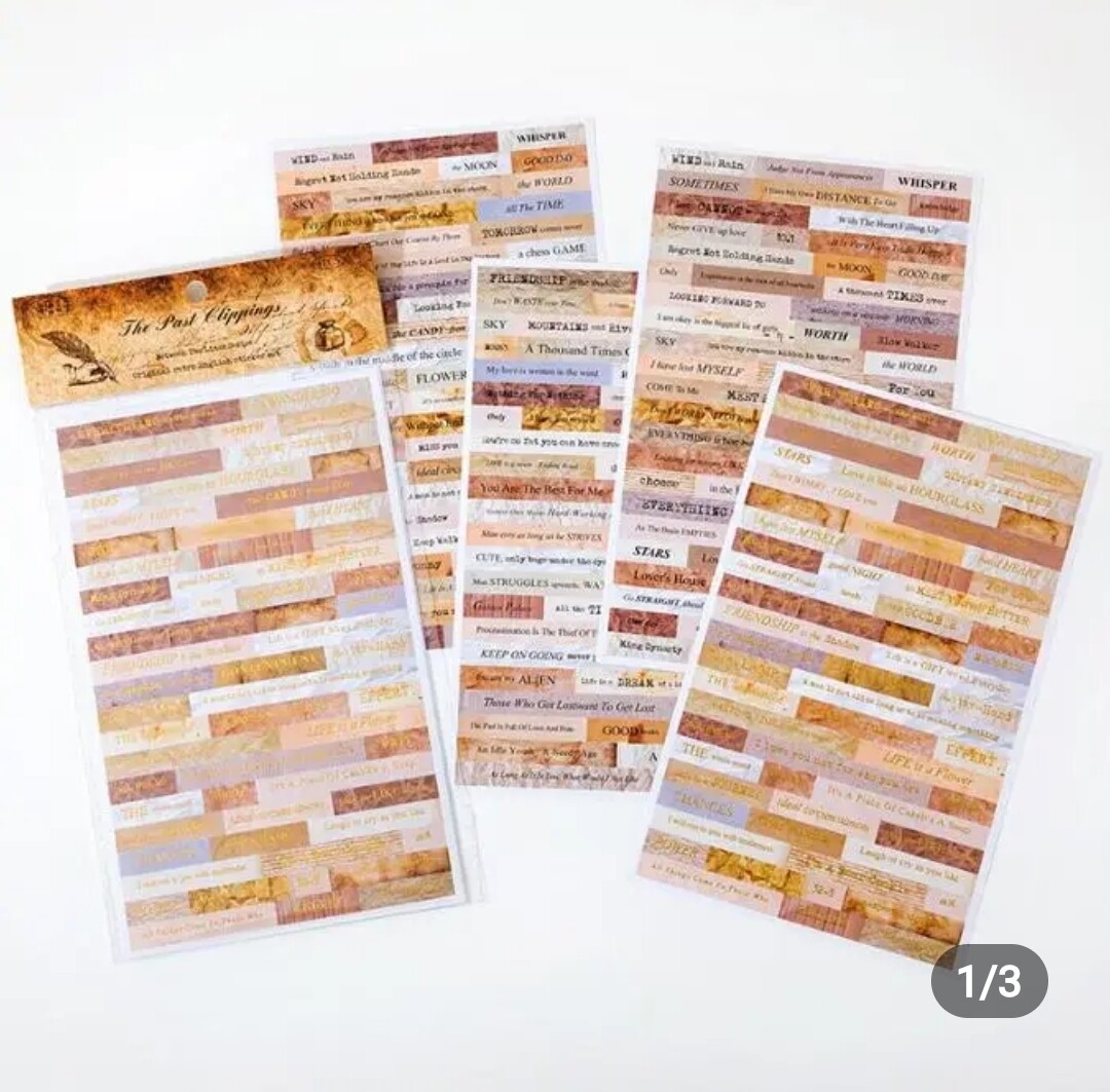 Sticker Set Between Lines, Diseño: Beige