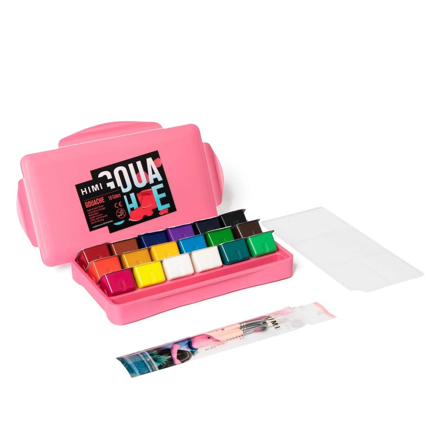Himi Gouache x18 + set pincel