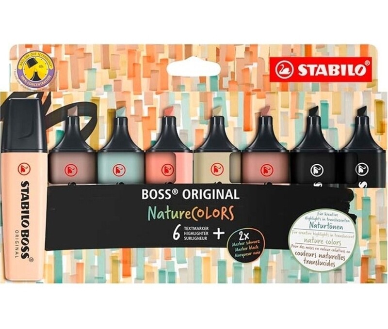 Resaltador Boss NatureColors estx8