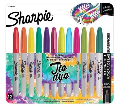 Marcador Sharpie Fine Tie Dye Estx12