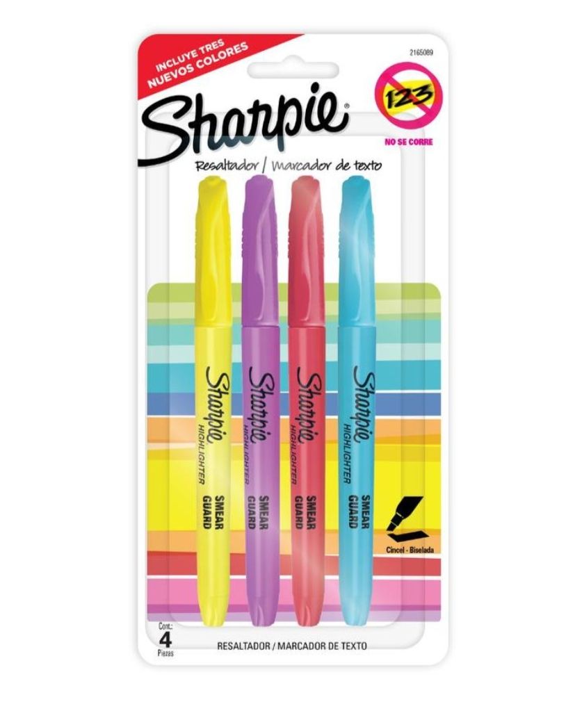 Resaltador Sharpie Pocket estx4