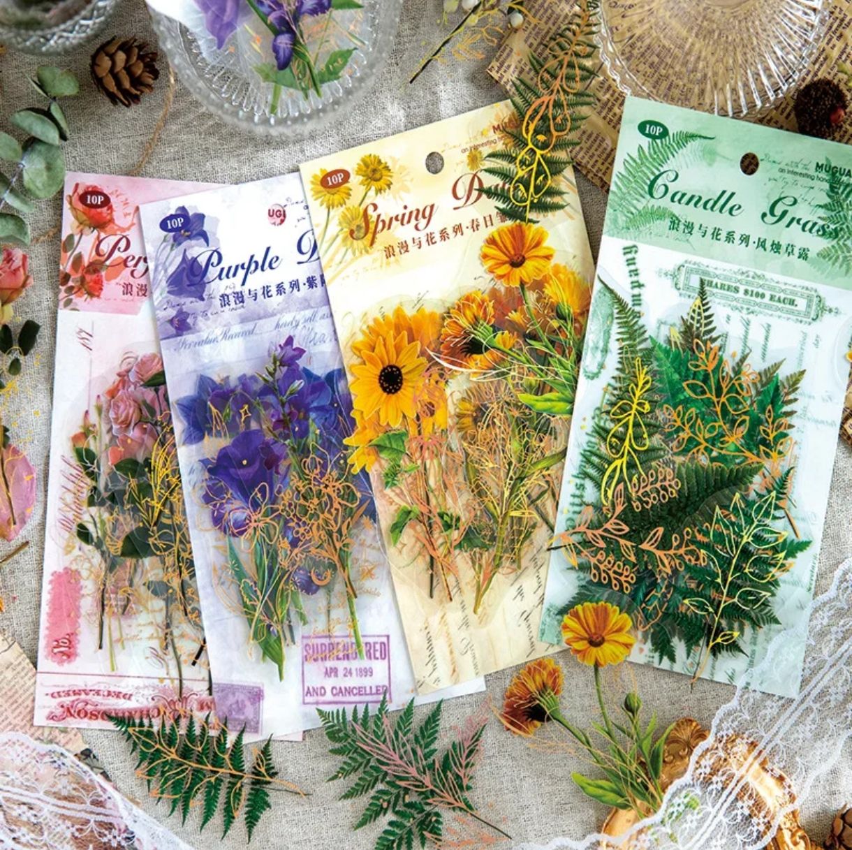 Sticker Romantic Flower