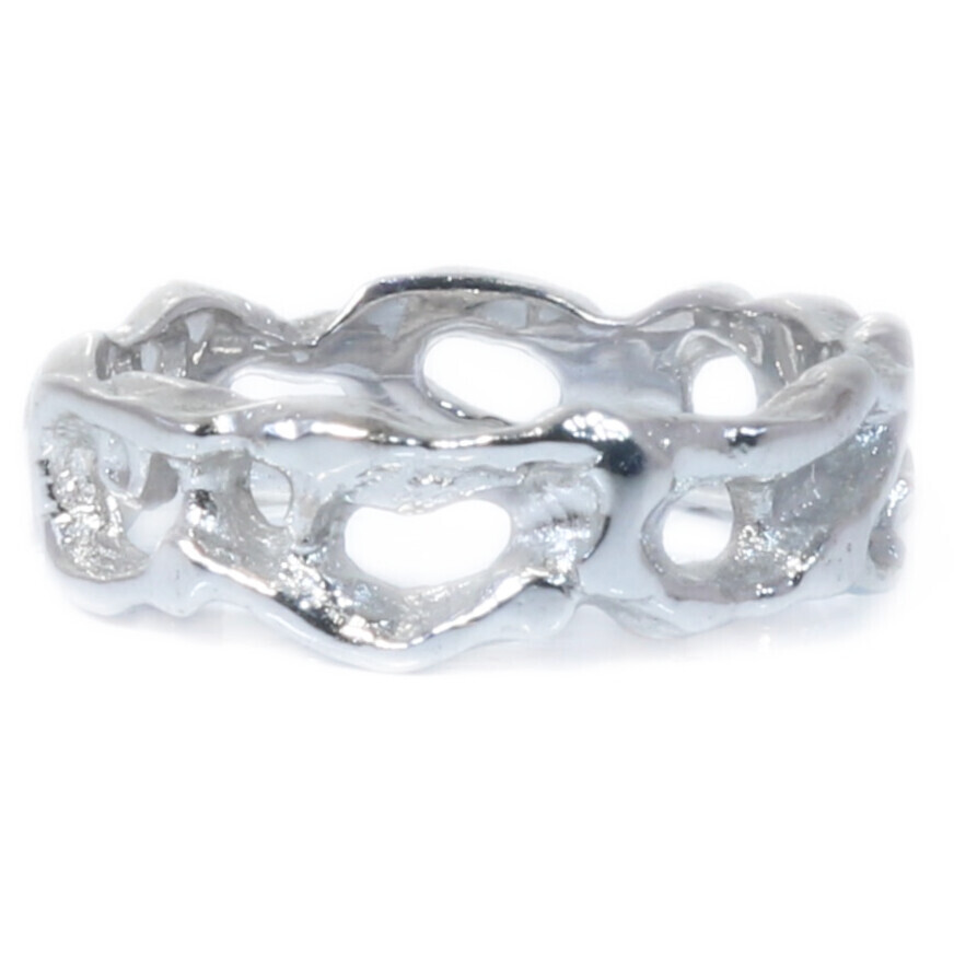 18ct White Gold Open Fused Ring