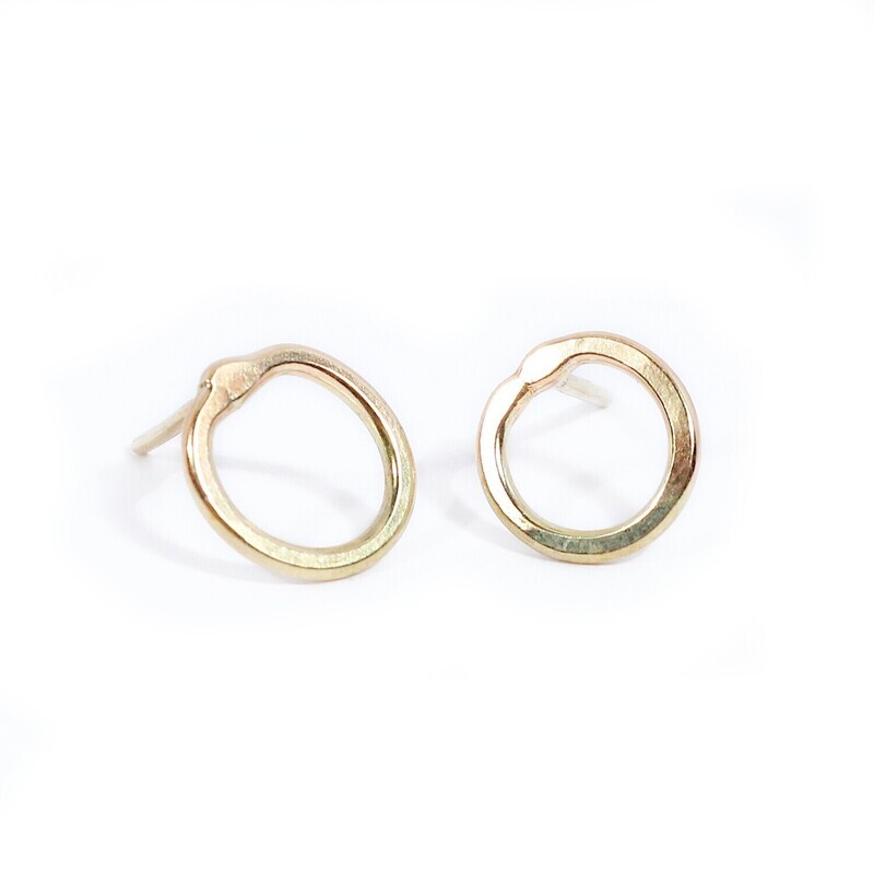 9ct Gold Cyclone 1 Stud Earrings