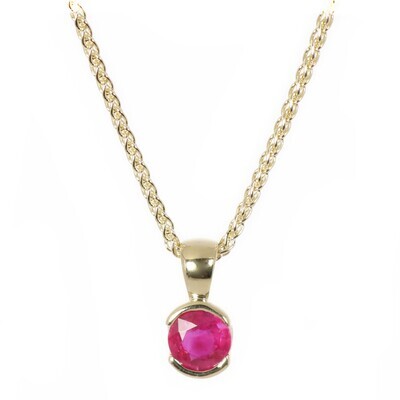 18ct Gold Ruby Pucci Pendant