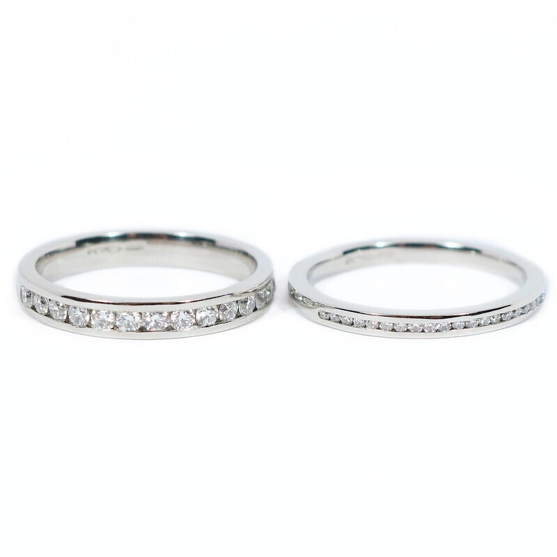 Platinum Diamond Half Eternity Ring