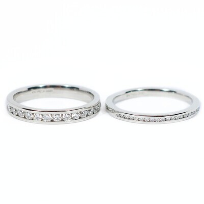 Platinum Diamond Half Eternity Ring