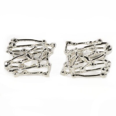 Silver Birdsnest Cufflinks