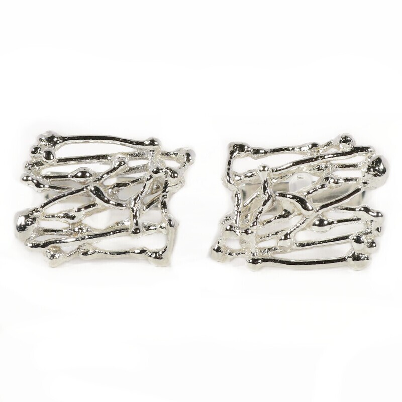 Silver Birdsnest Cufflinks
