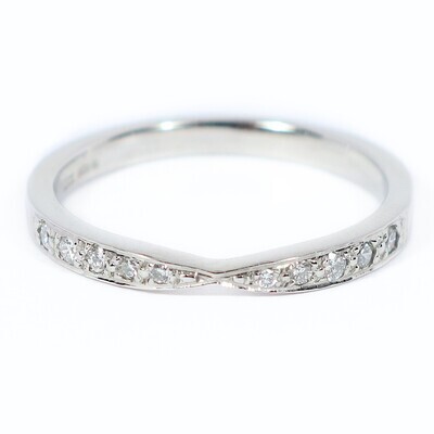 Platinum Diamond Tapered Eternity Ring