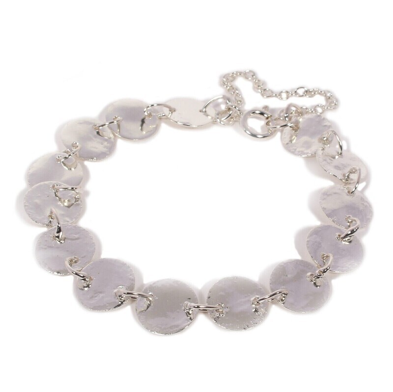 Silver Discs Bracelet