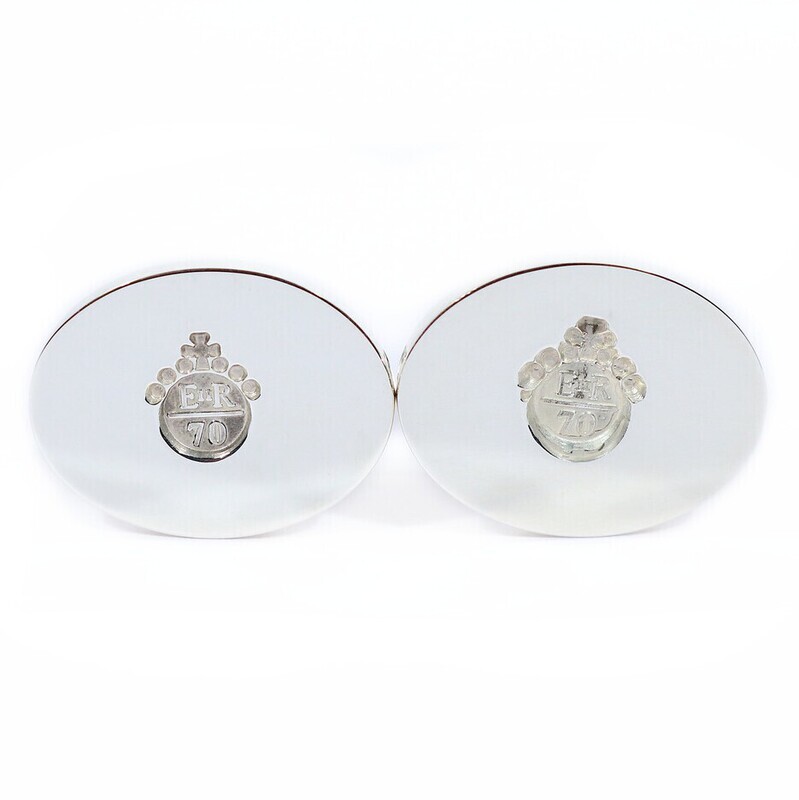 Silver Commemorative Jubilee Cufflinks