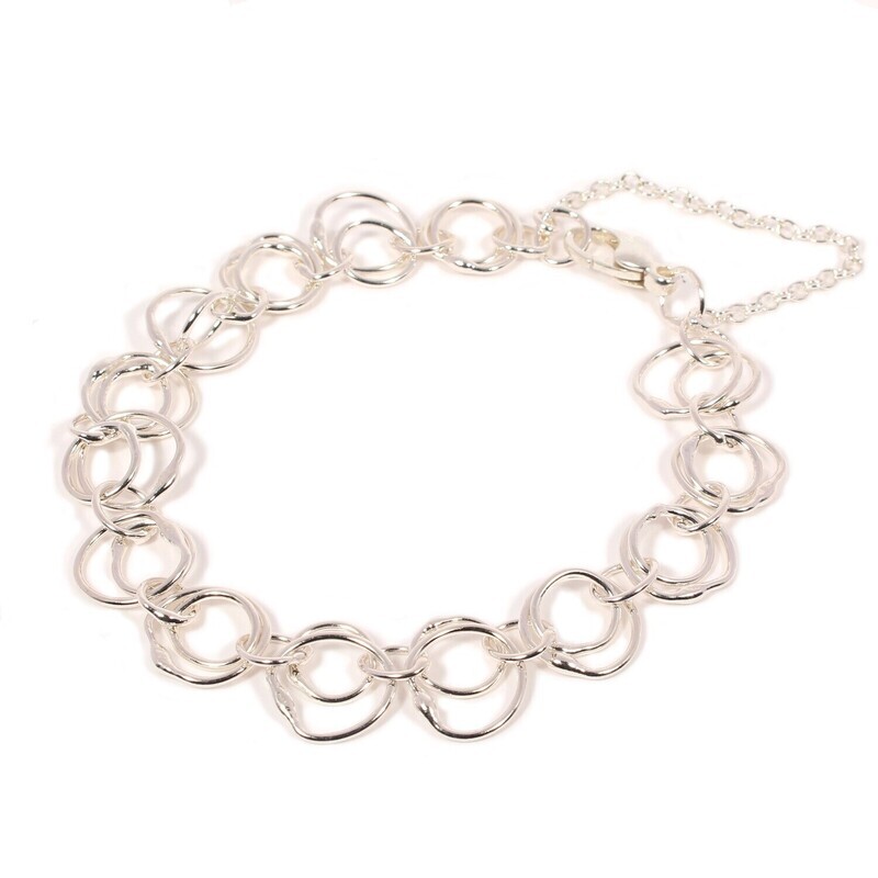 Silver Double Link Bracelet