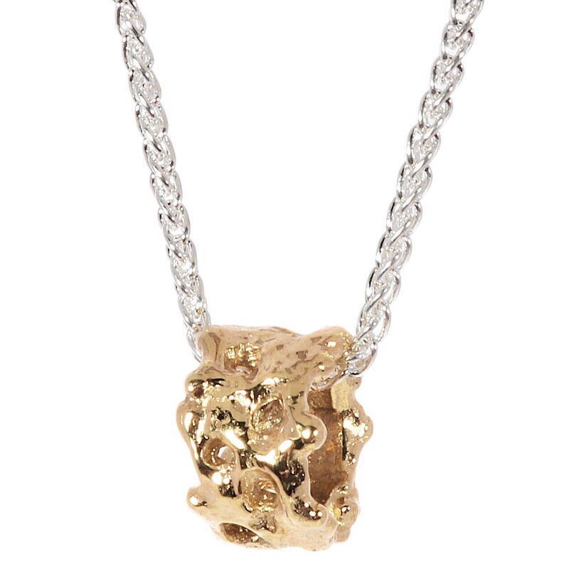 9ct Gold Filigree Scrunchie Pendant