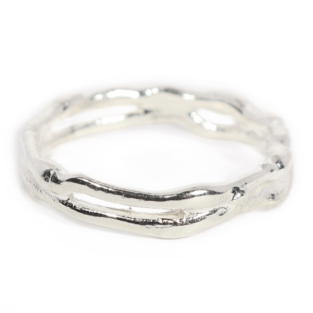 Silver Cyclone 2 Ring