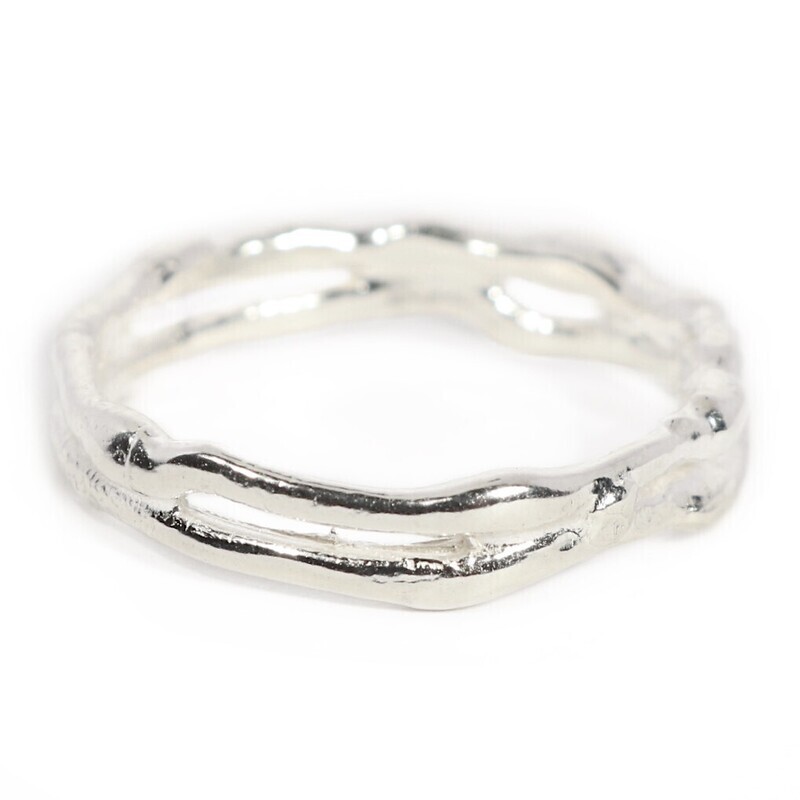 Silver Cyclone 2 Ring