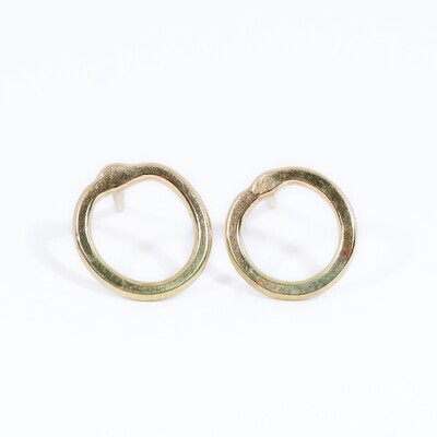 9ct Gold Cyclone 1 Stud Earrings