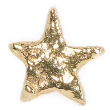 9ct Gold Star Stud Earrings (12mm wide)