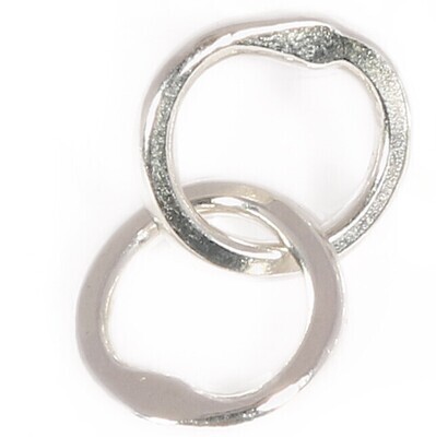 Silver Cyclone 2 Stud Earrings