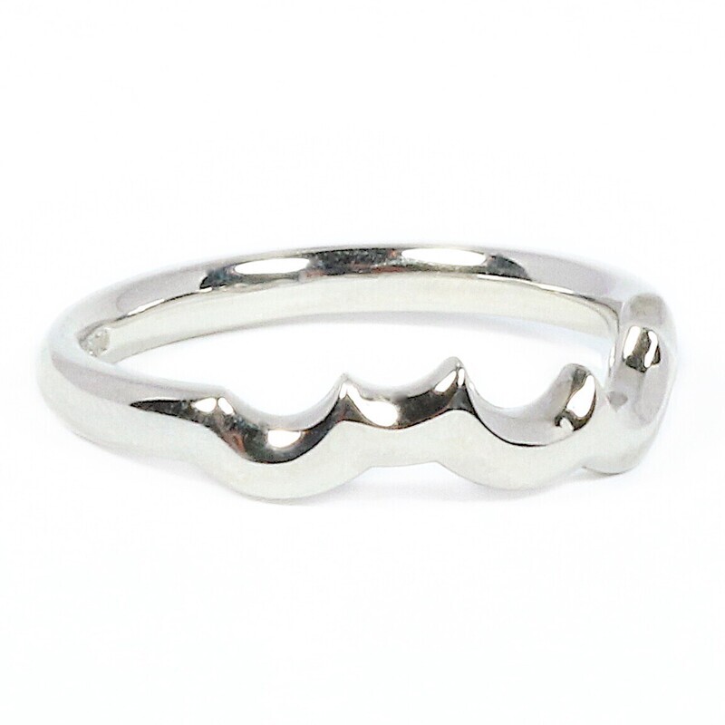 Platinum Fitted Champagne Wedding Band Ring