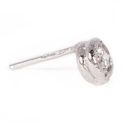 18ct White Gold Cyclone Diamond Stud Earrings