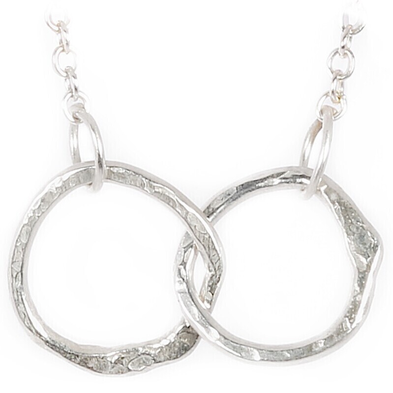 Silver 15mm Cyclone 2 Necklace