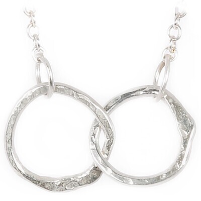 Silver 15mm Cyclone 2 Necklace