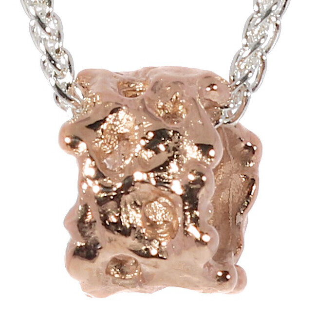 9ct Rose Gold Filigree Scrunchie Pendant