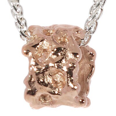 9ct Rose Gold Filigree Scrunchie Pendant