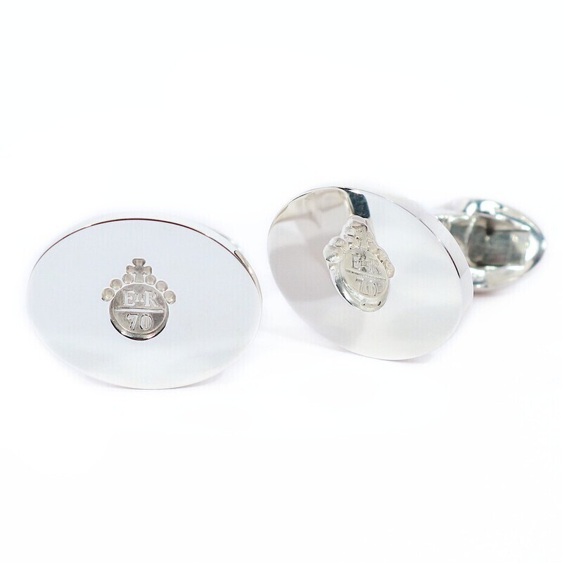 Silver Commemorative Jubilee Cufflinks