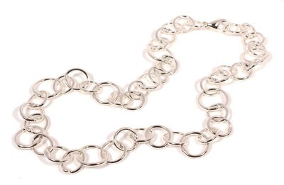 Silver Original Jane Watling Heavy Fused Chain 18"