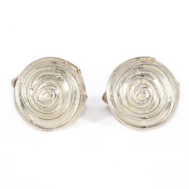 Silver Swirl Cufflinks