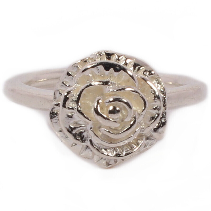 Silver Rose Tutti Fruiti Ring