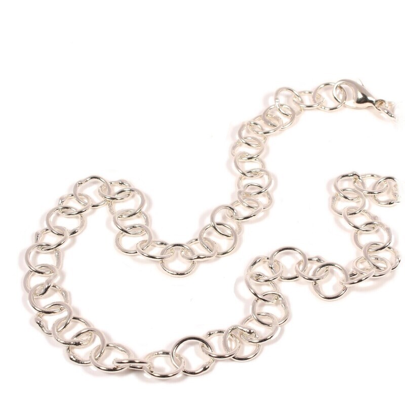 Silver Original Jane Watling Fine Fused Chain 18"