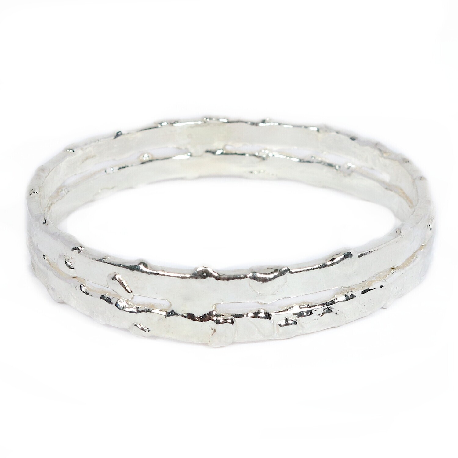 Silver Typhoon 2 Bangle