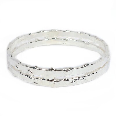 Silver Typhoon 2 Bangle