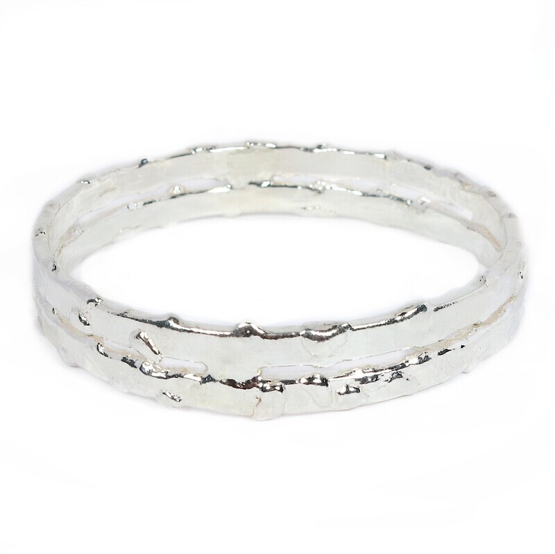 Silver Typhoon 2 Bangle