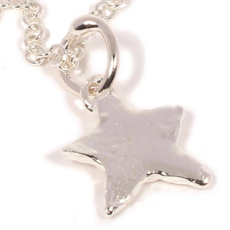 Silver Star Pendant &amp; Chain (15mm wide)