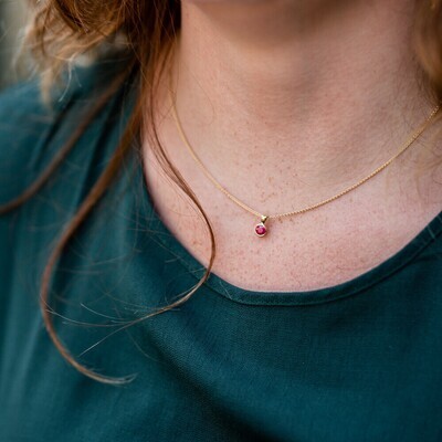 18ct Gold Ruby Pucci Pendant
