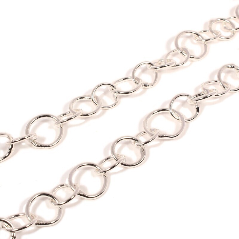 Silver Original Jane Watling Heavy Fused Chain 32"