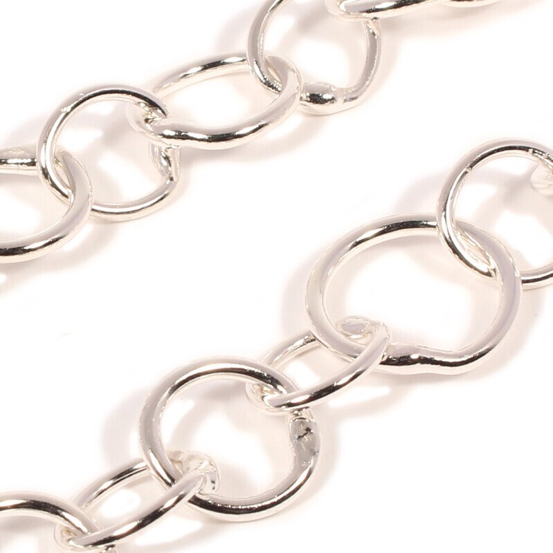 Silver Original Jane Watling Heavy Fused Chain 32"