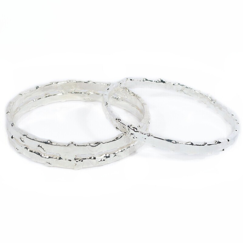 Silver Typhoon 2 Bangle